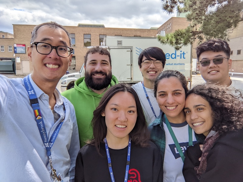 Left to Right: Mark Chiew, Giuseppe Grossi, Stephie Liu, Brenden Kadota, Fatemeh Ebrahiminia, Clara Zaki, Kevin Zhang (August 2024)